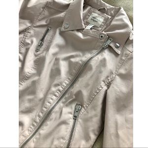 Faux leather jacket - light pink/cream